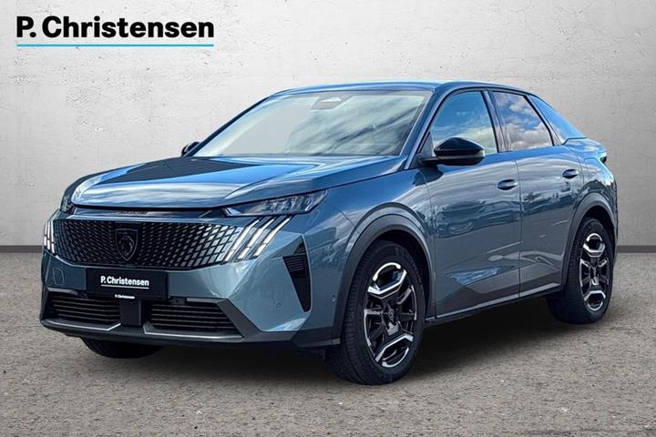 Blå Peugeot e-3008 fra 2025