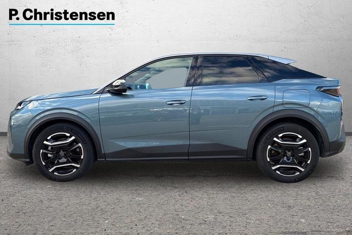 Blå Peugeot e-3008 fra 2025