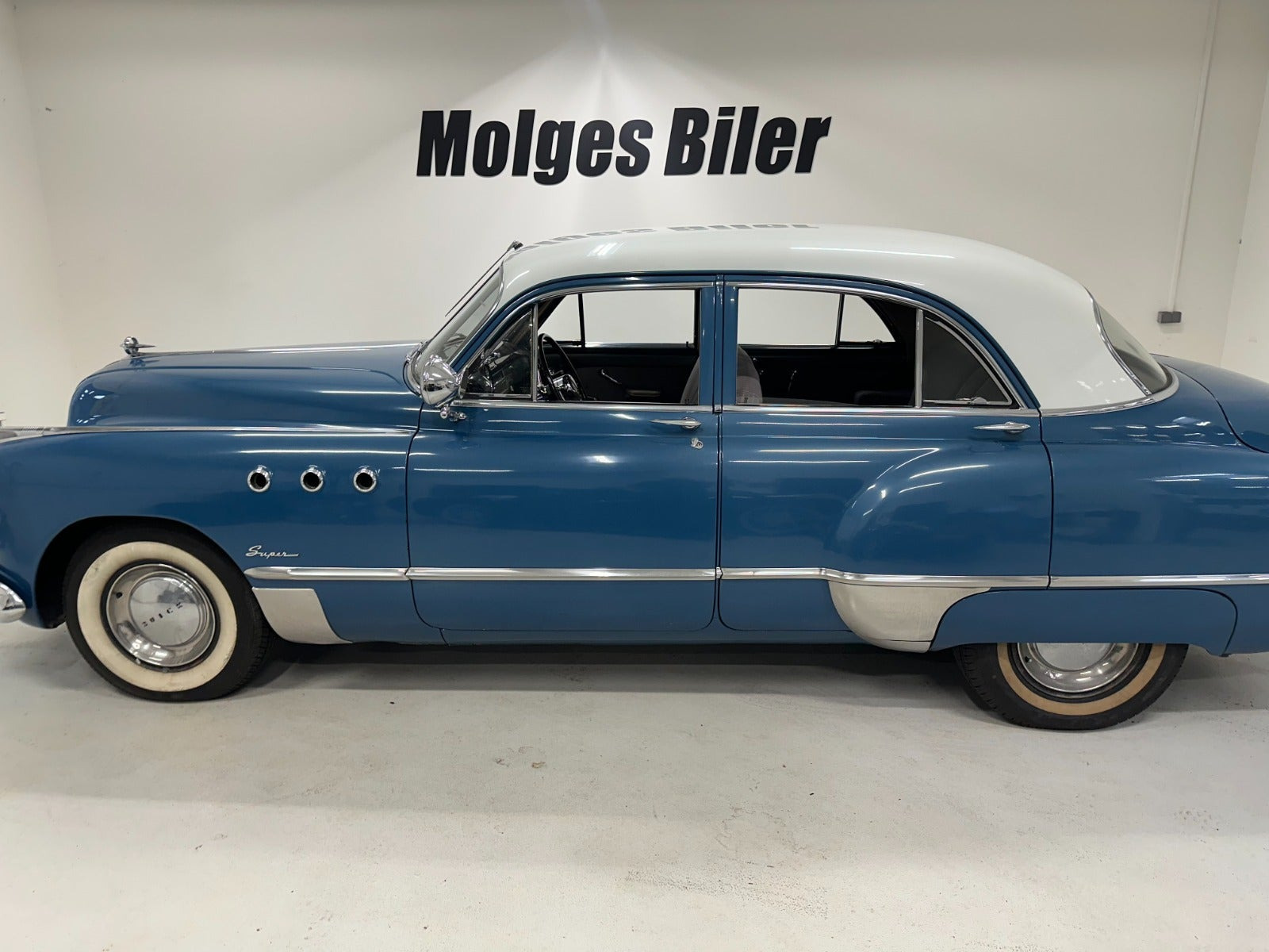 Blå Buick Super Eight fra 1949