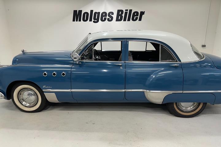 Blå Buick Super Eight fra 1949