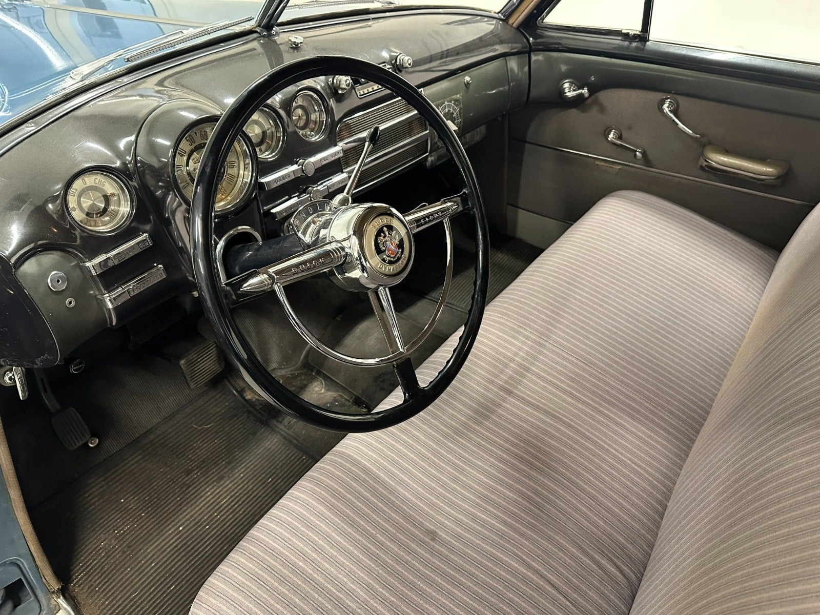 Blå Buick Super Eight fra 1949