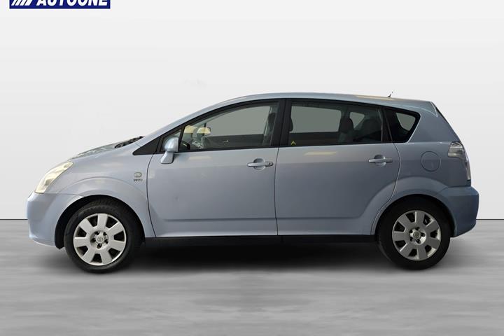 Blå Toyota Corolla Verso fra 2005