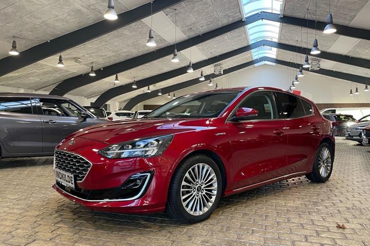 Rød Ford Focus fra 2019