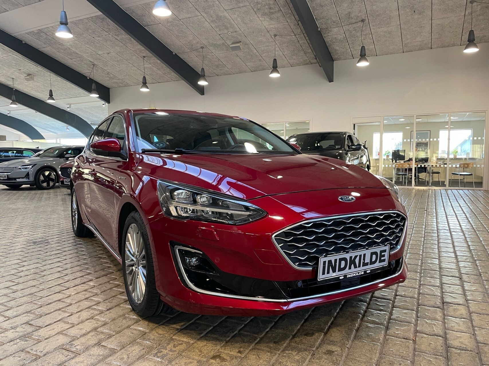 Rød Ford Focus fra 2019