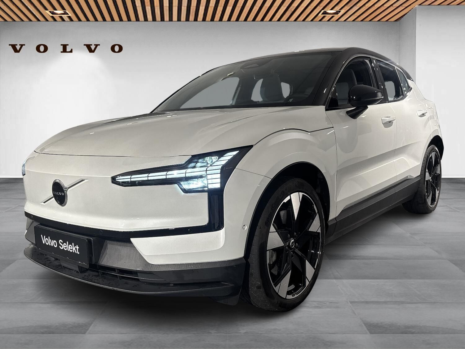 Hvid Volvo EX30 fra 2024