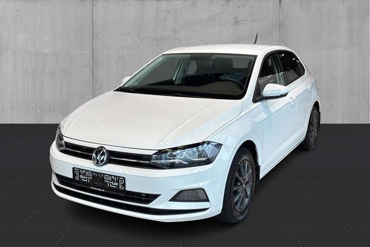 Gul VW Polo fra 2020
