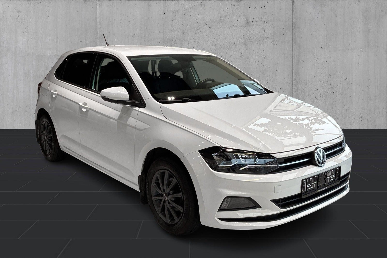 Gul VW Polo fra 2020
