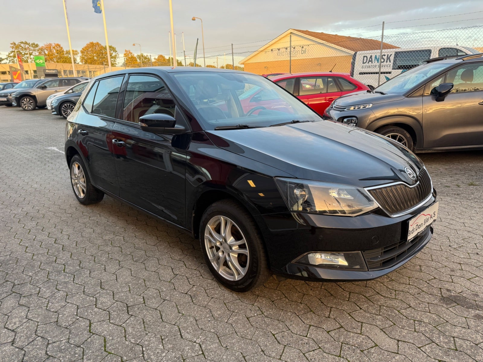 Sort Skoda Fabia fra 2015