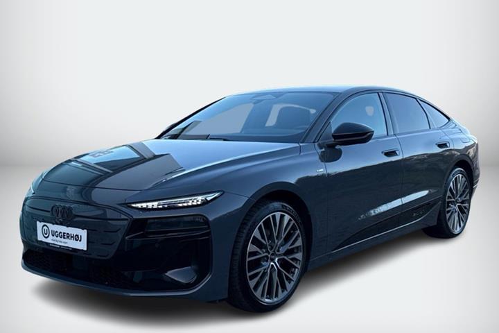 Grå Audi A6 e-tron fra 2025