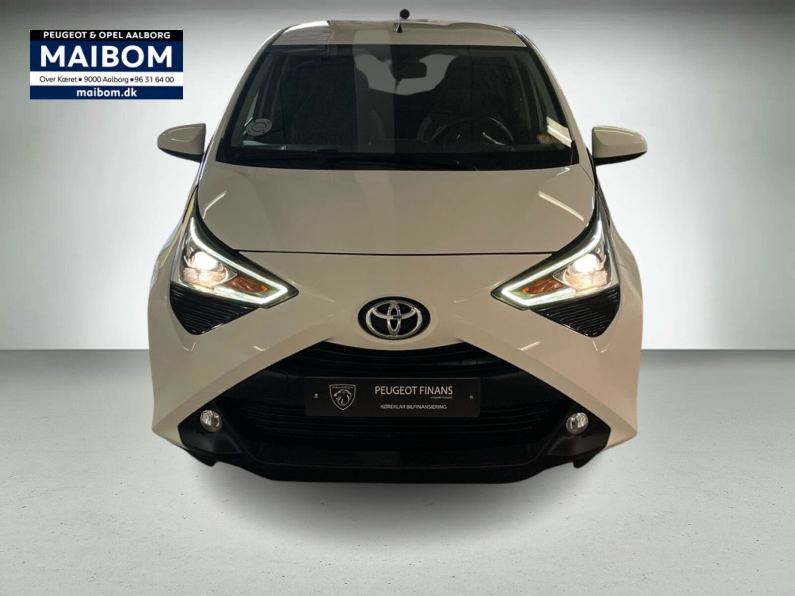 Hvid Toyota Aygo fra 2020