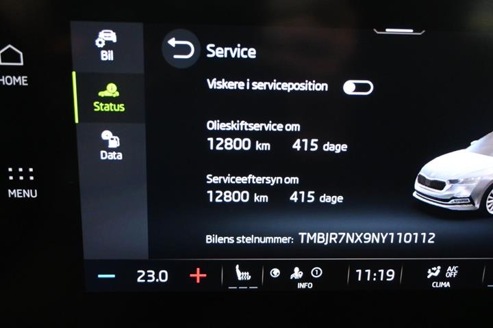 Sort Skoda Octavia fra 2022
