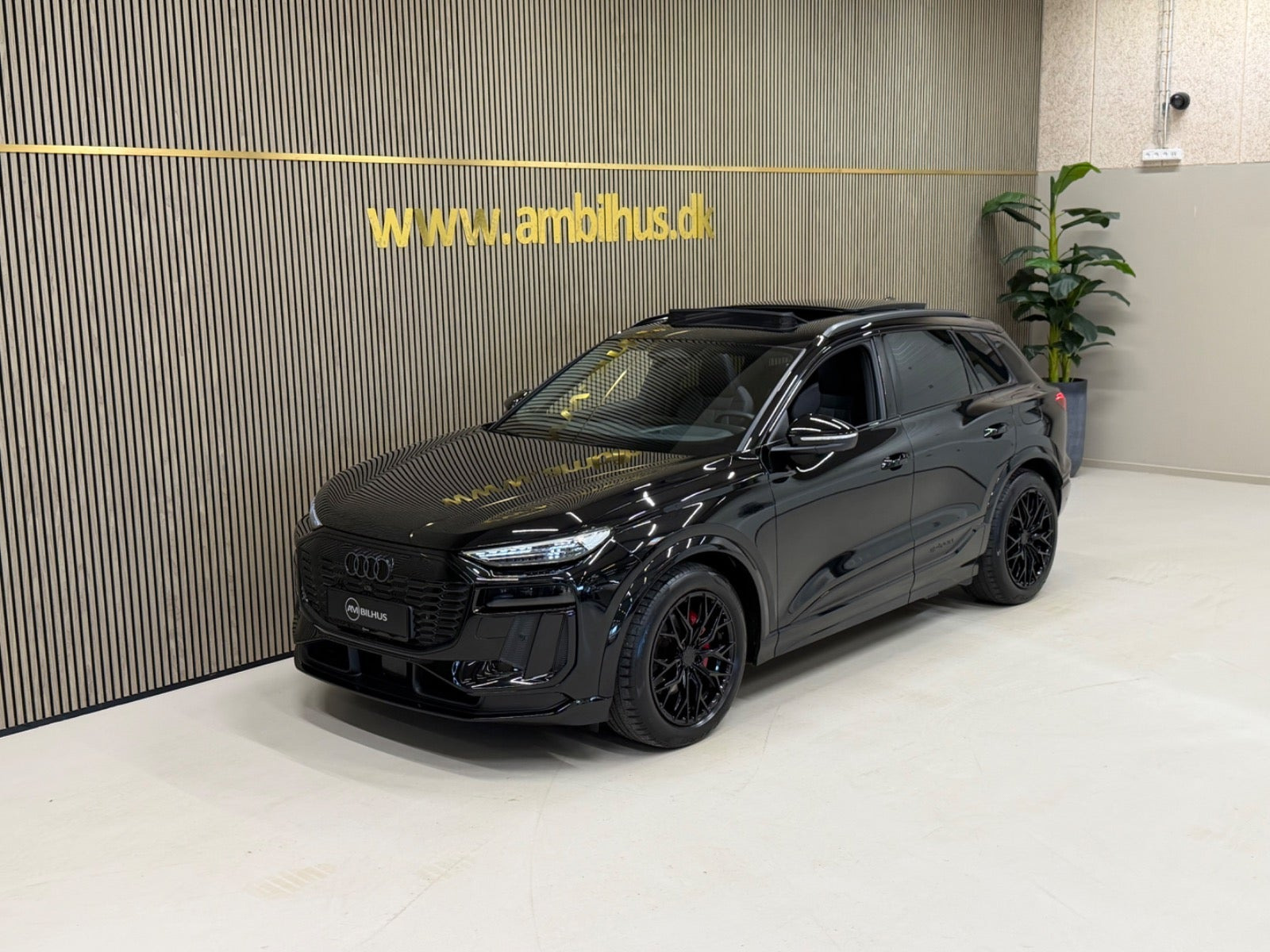 Sort Audi Q6 e-tron fra 2025