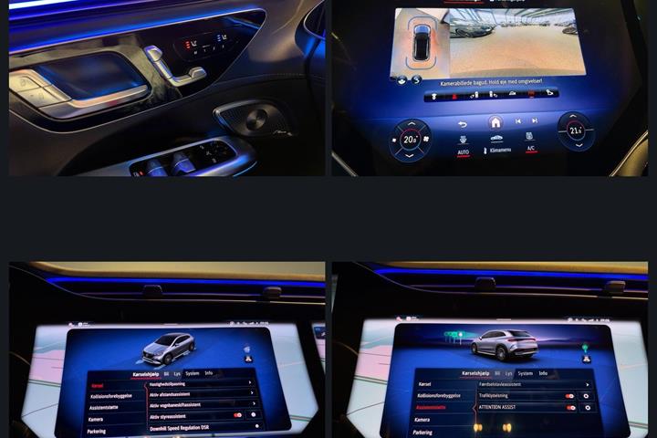 Grå Mercedes EQE500 SUV fra 2024