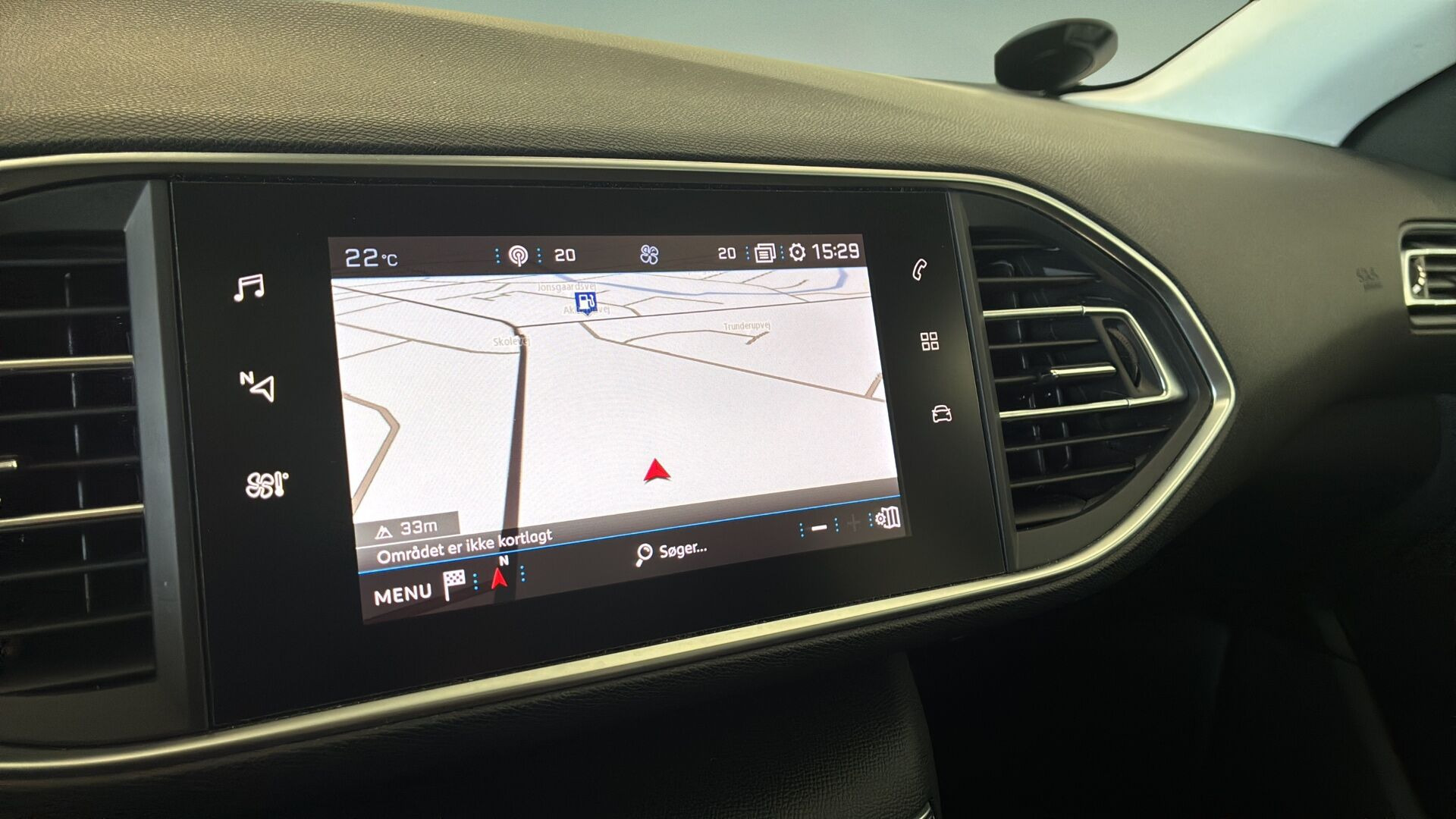 Sort Peugeot 308 fra 2019