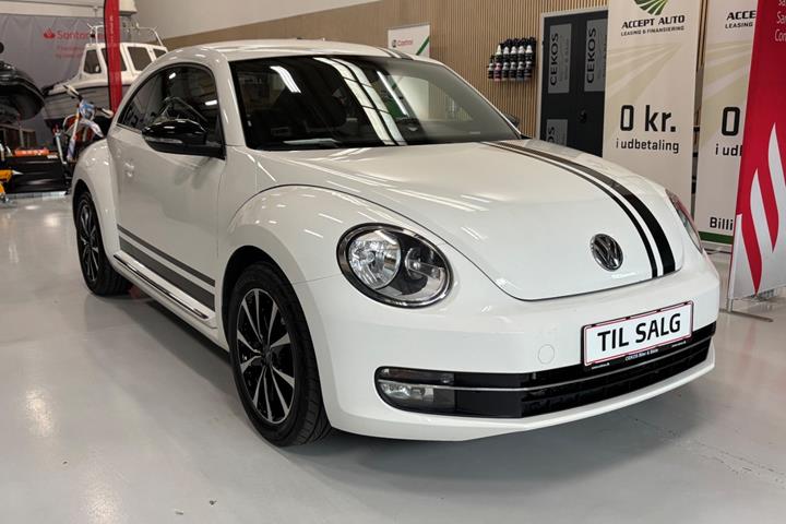 Hvid VW The Beetle fra 2014