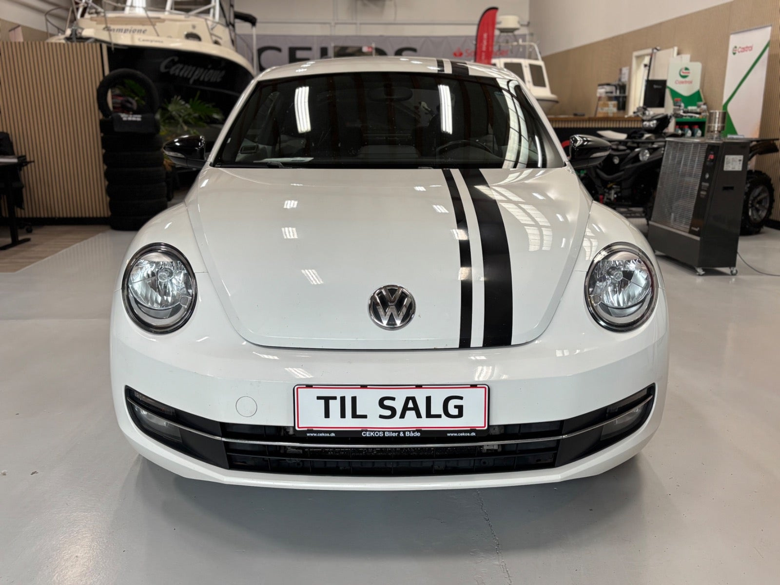 Hvid VW The Beetle fra 2014