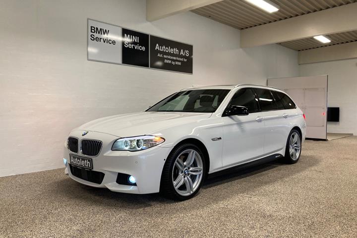 Hvid BMW 530d fra 2013