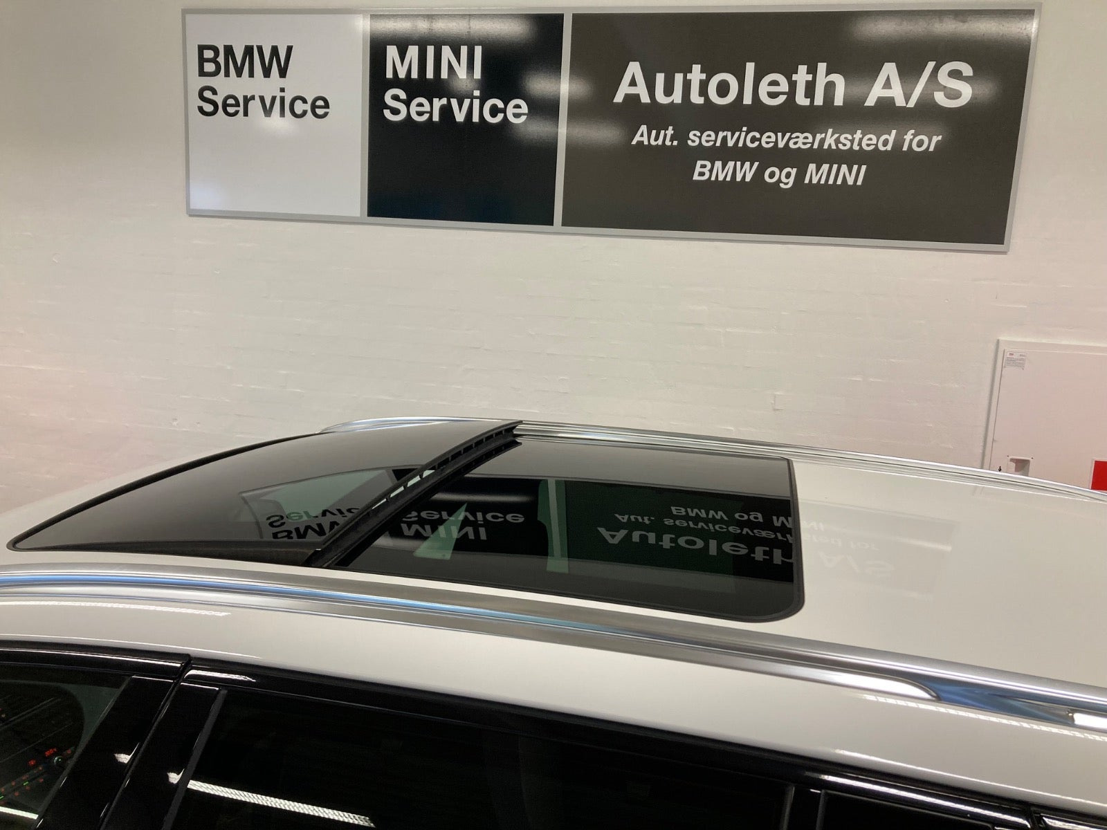 Hvid BMW 530d fra 2013
