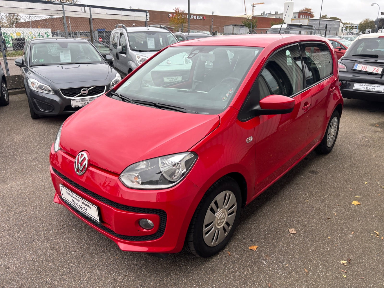 Rød VW UP! fra 2013
