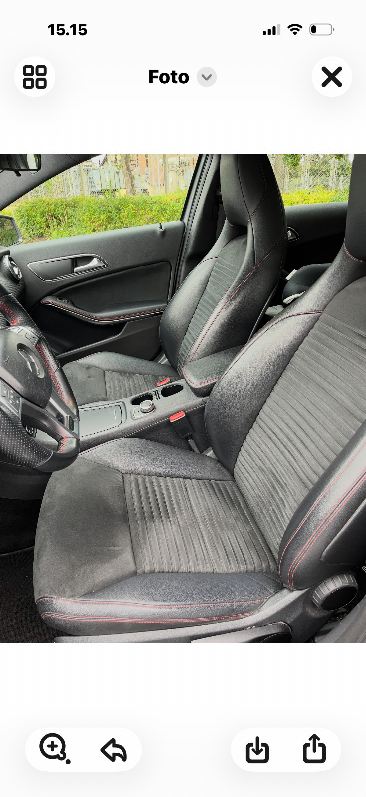 Grå Mercedes A200 fra 2013