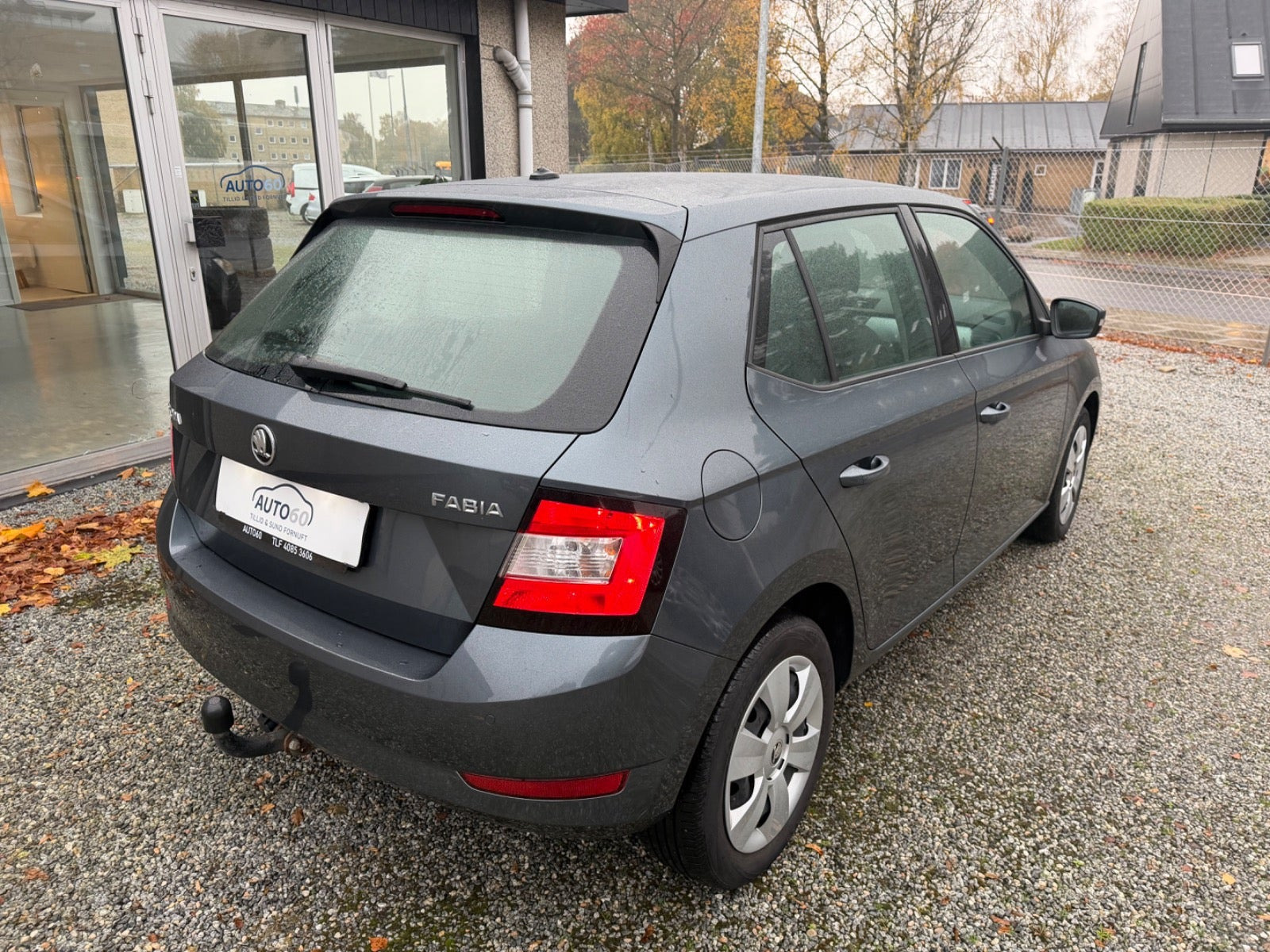 Grå Skoda Fabia fra 2020