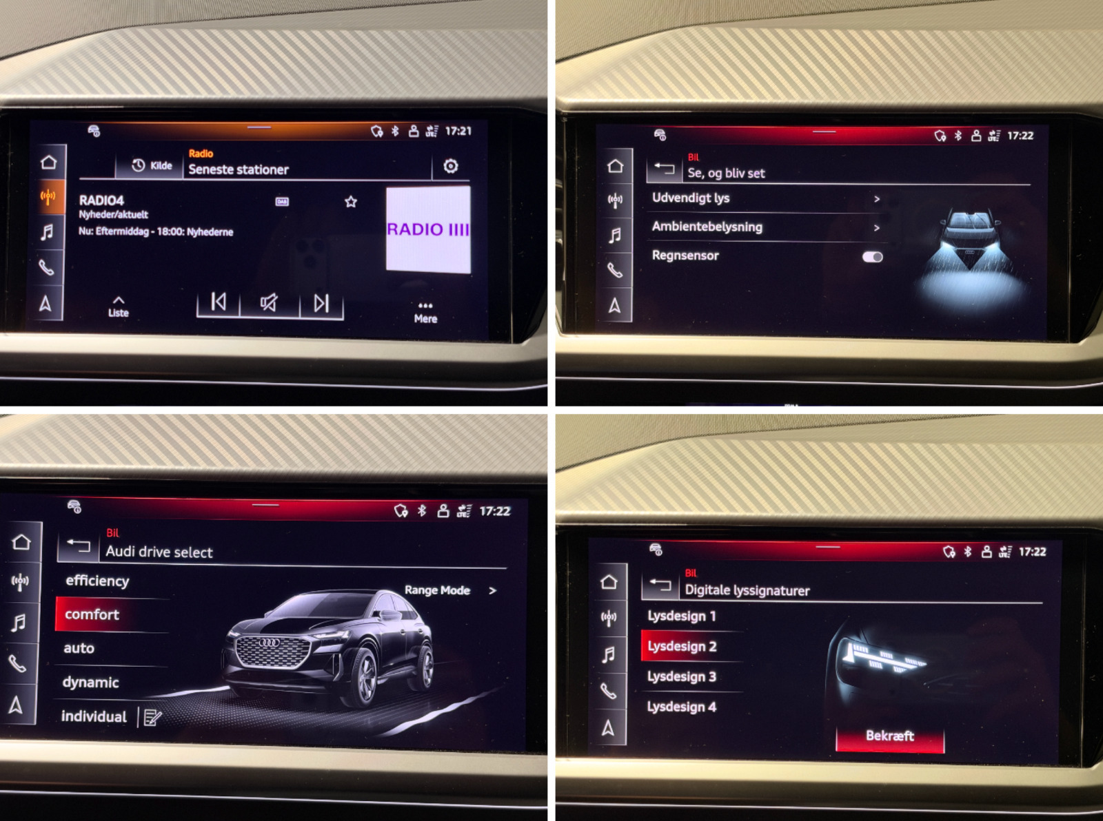 Grå Audi Q4 e-tron fra 2024