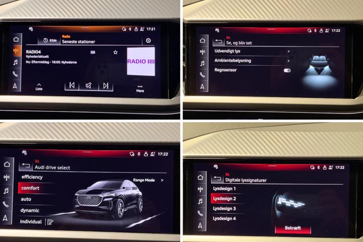 Grå Audi Q4 e-tron fra 2024