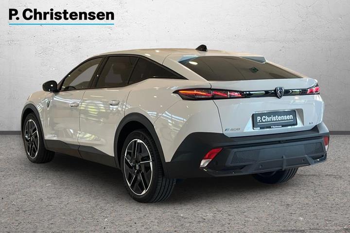 Hvid Peugeot e-408 fra 2025