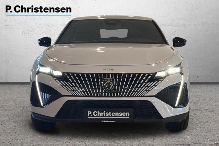 Hvid Peugeot e-408 fra 2025