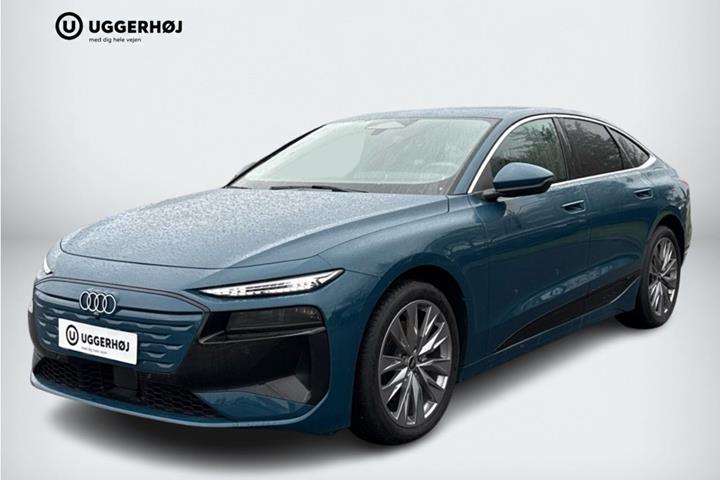 Blå Audi A6 e-tron fra 2025