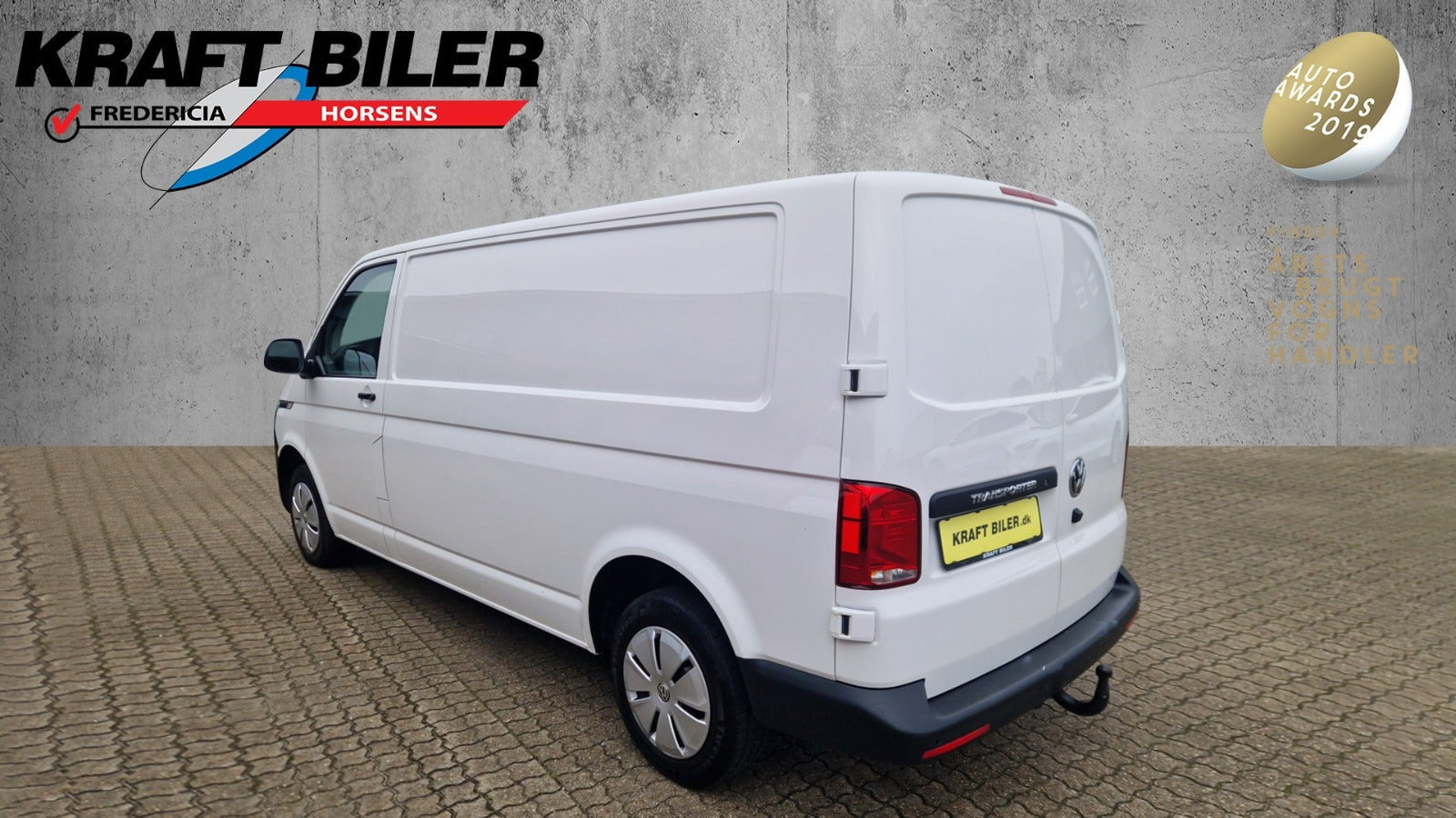 Hvid VW Transporter fra 2024