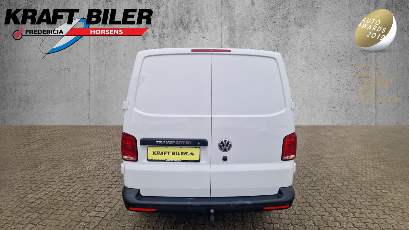 Hvid VW Transporter fra 2024