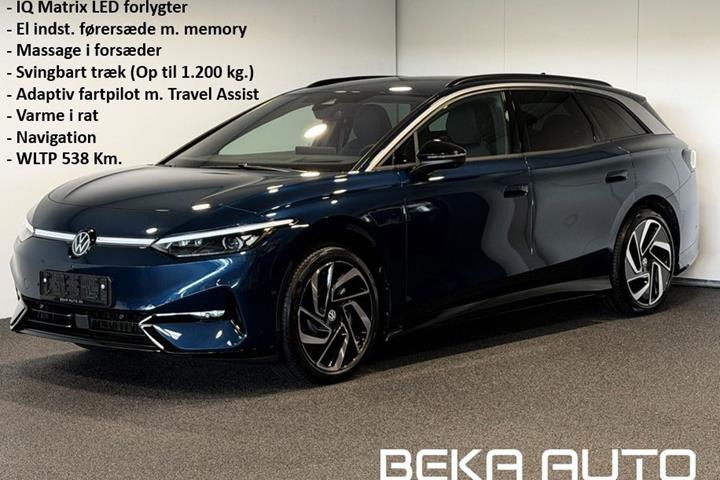 Blå VW ID.7 fra 2025
