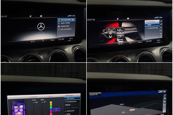 Sort Mercedes E300 de fra 2020