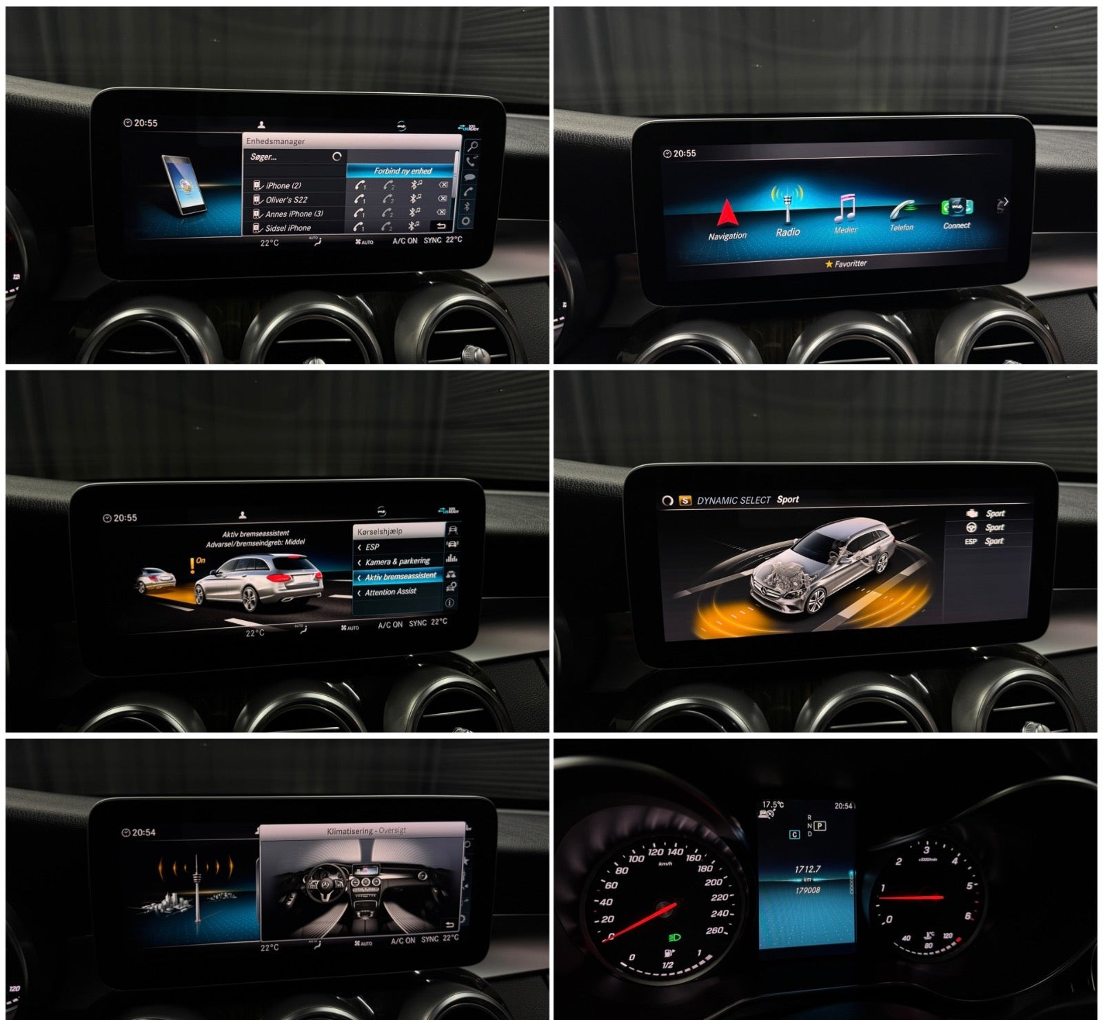 Hvid Mercedes C220 d fra 2019