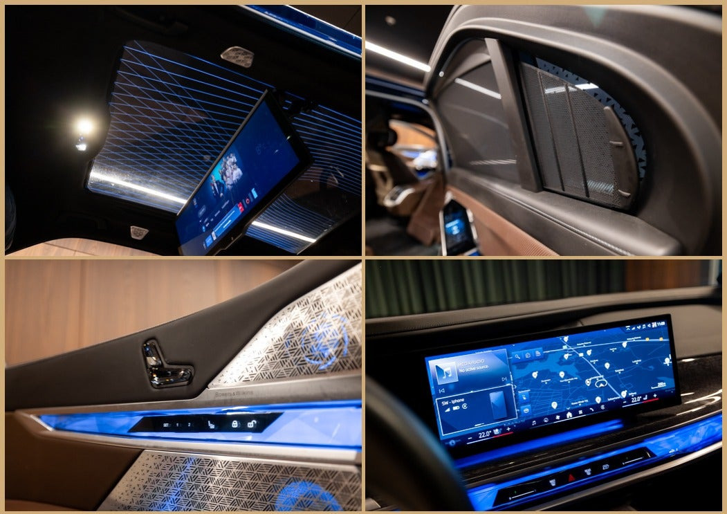 Blå BMW i7 fra 2022