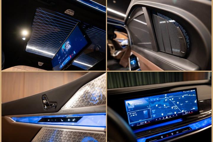 Blå BMW i7 fra 2022