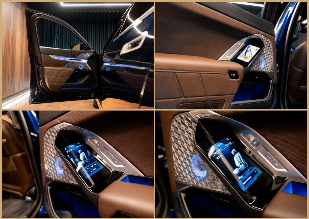 Blå BMW i7 fra 2022