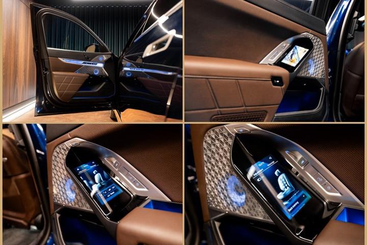 Blå BMW i7 fra 2022