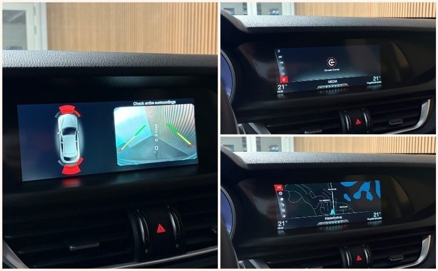 Grå Alfa Romeo Stelvio fra 2017