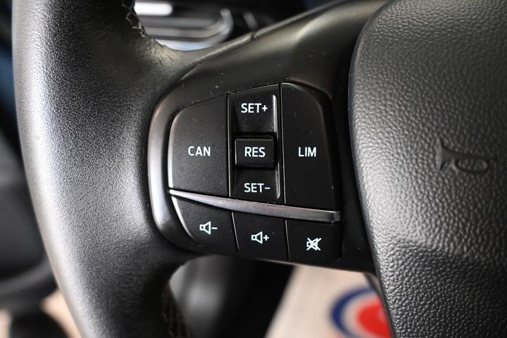 Blå Ford Fiesta fra 2019
