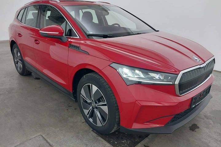 Rød Skoda Enyaq fra 2023