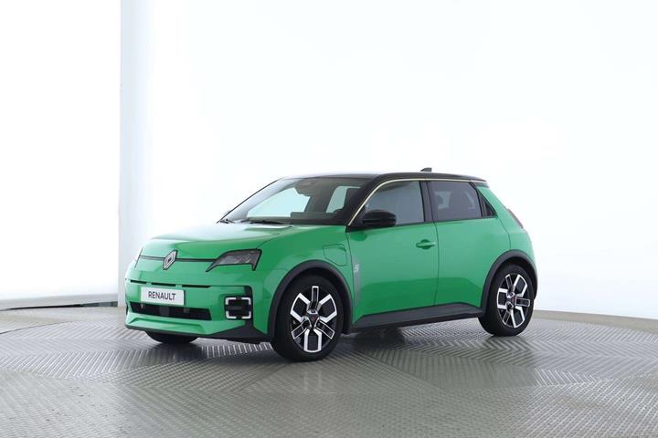 Grøn Renault 5 E-Tech fra 2025