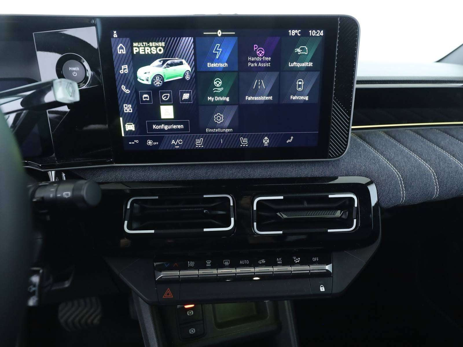 Grøn Renault 5 E-Tech fra 2025