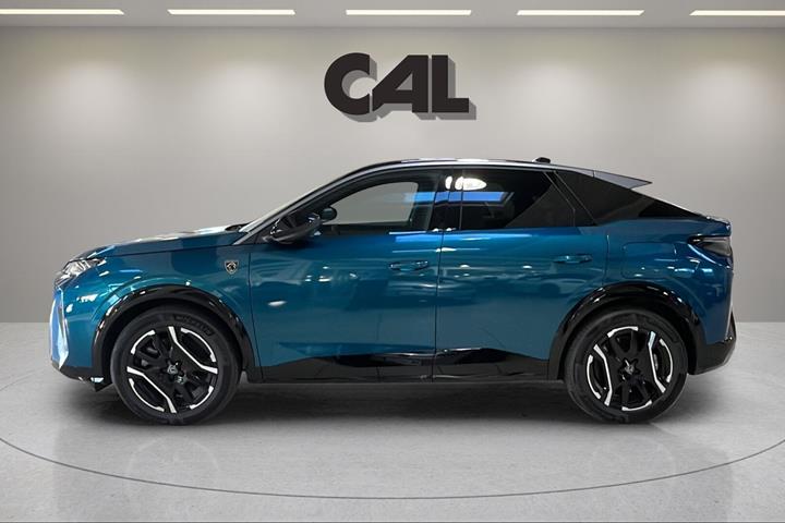 Blå Peugeot e-3008 fra 2026