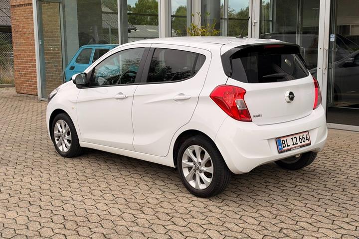 Hvid Opel Karl fra 2016