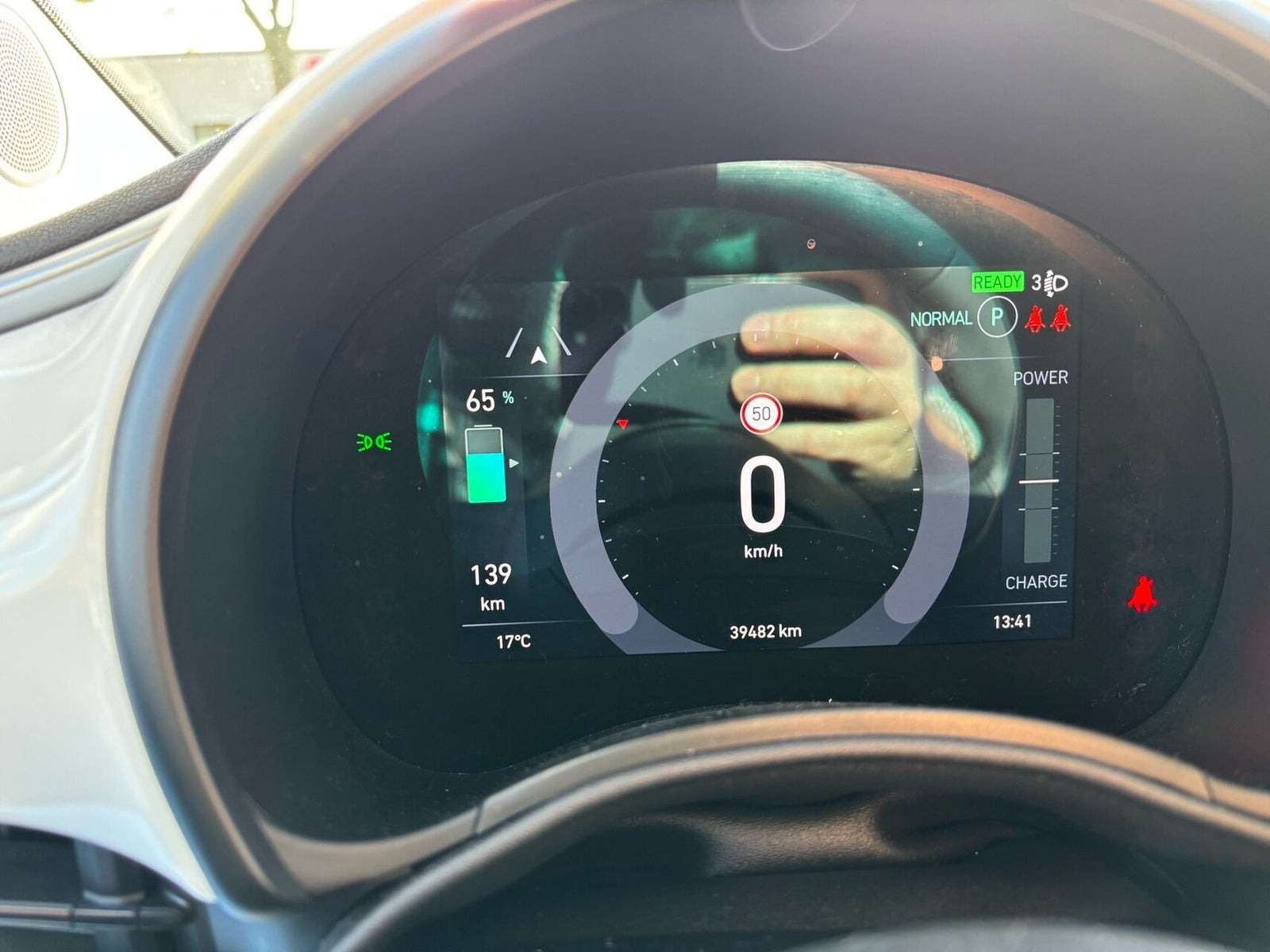 Hvid Fiat 500e fra 2022
