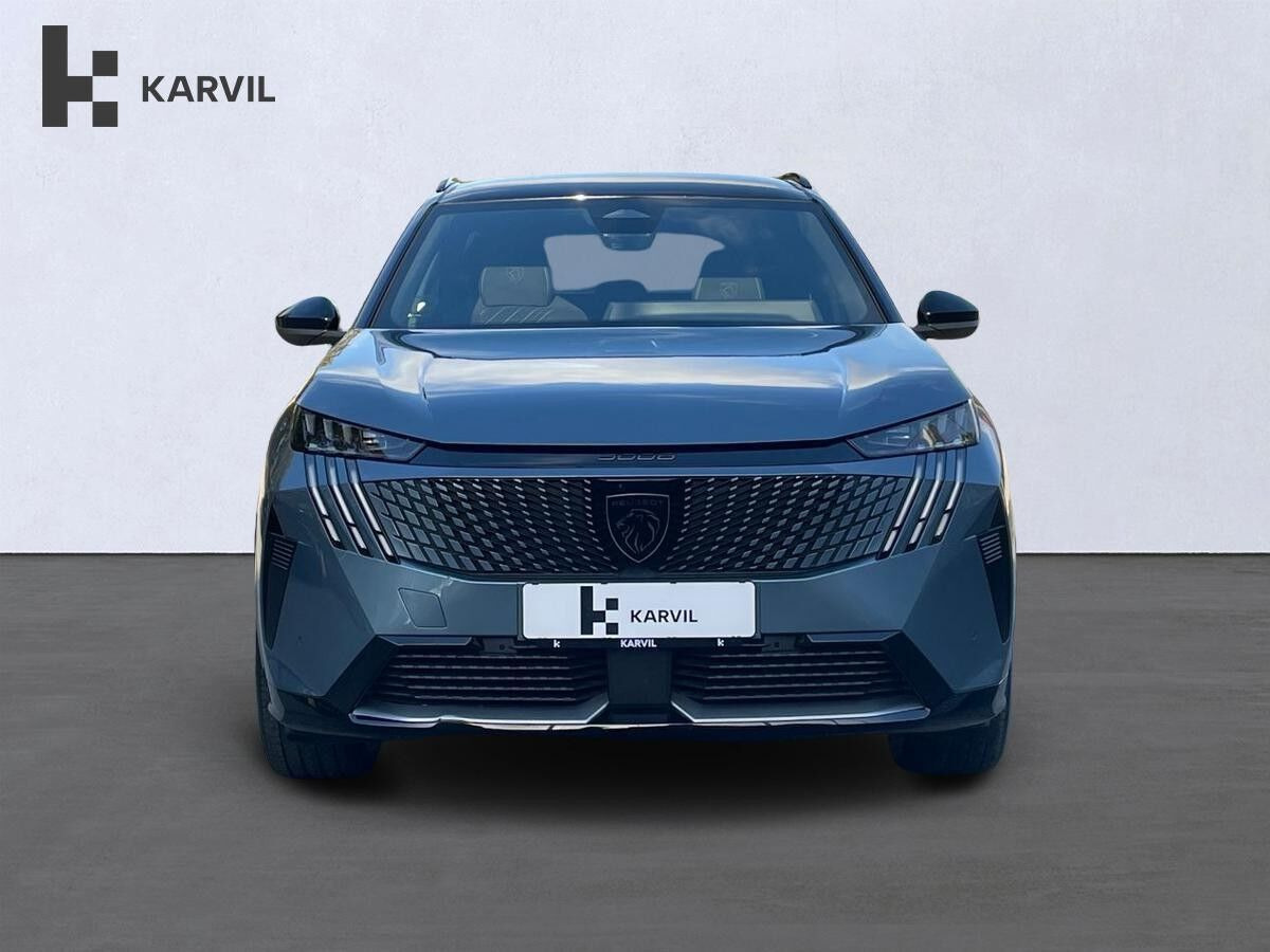 Blå Peugeot e-5008 fra 2025