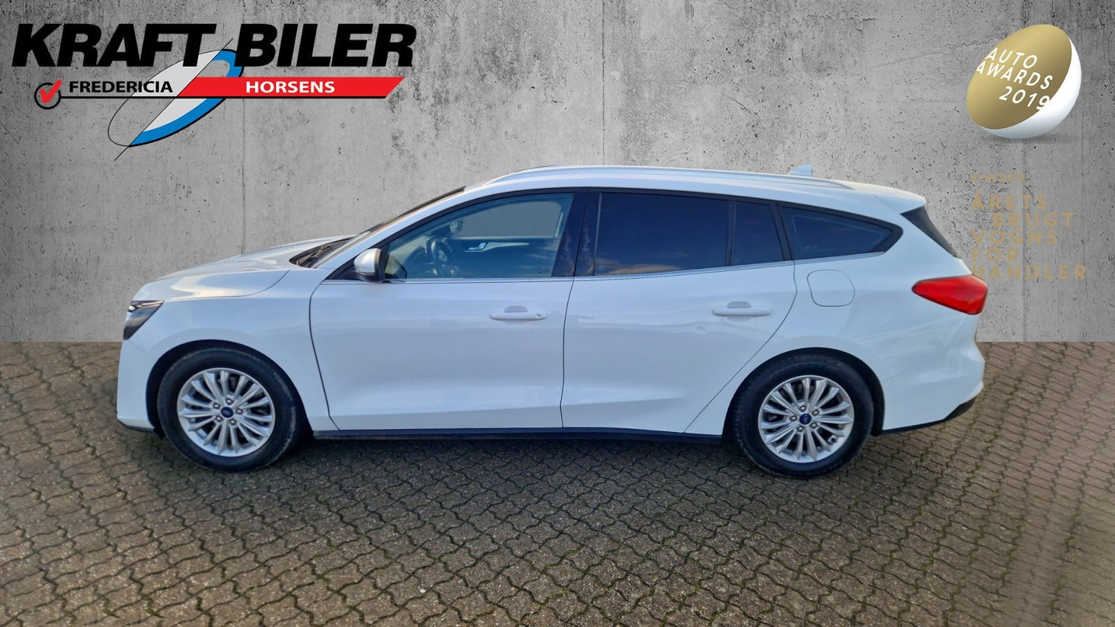Hvid Ford Focus fra 2020