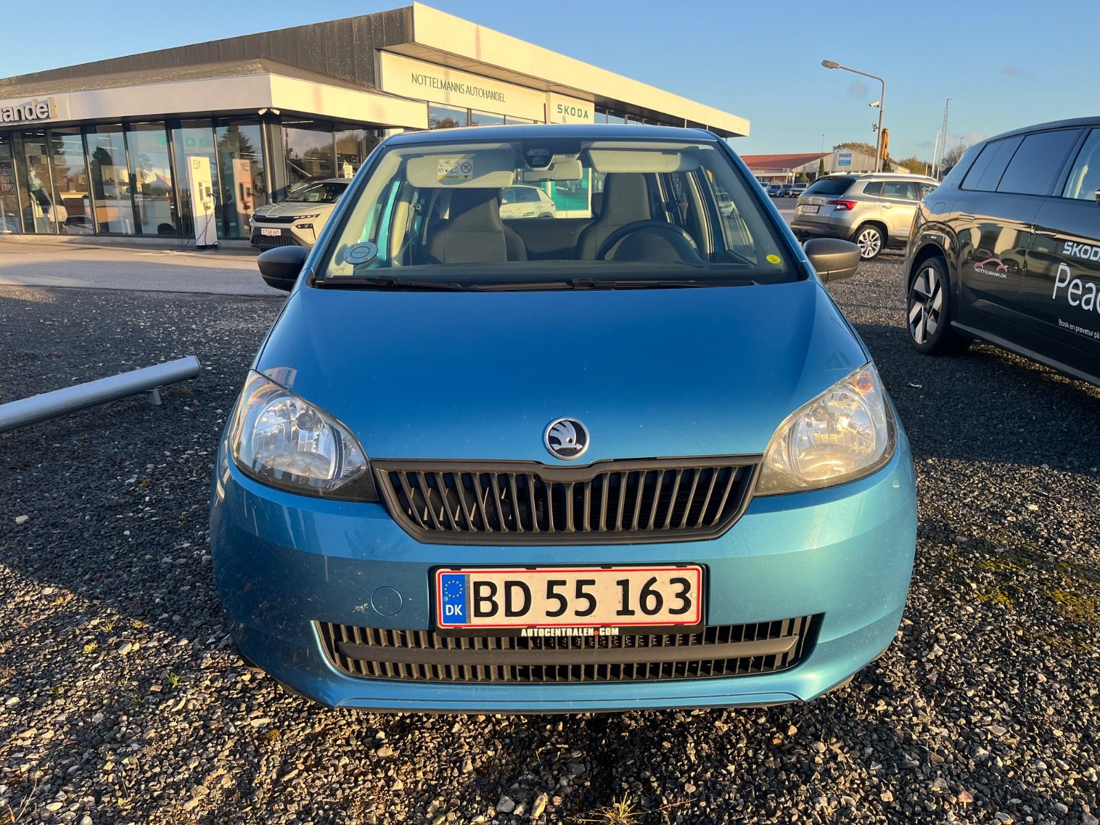 Blå Skoda Citigo fra 2017